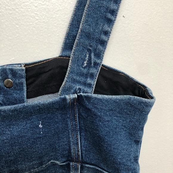 Good American The Snap To It mini Jean Dress - Picture 10 of 16